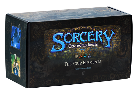 Board game box titled 'Sorcery: Contested Realm The Four Elements'