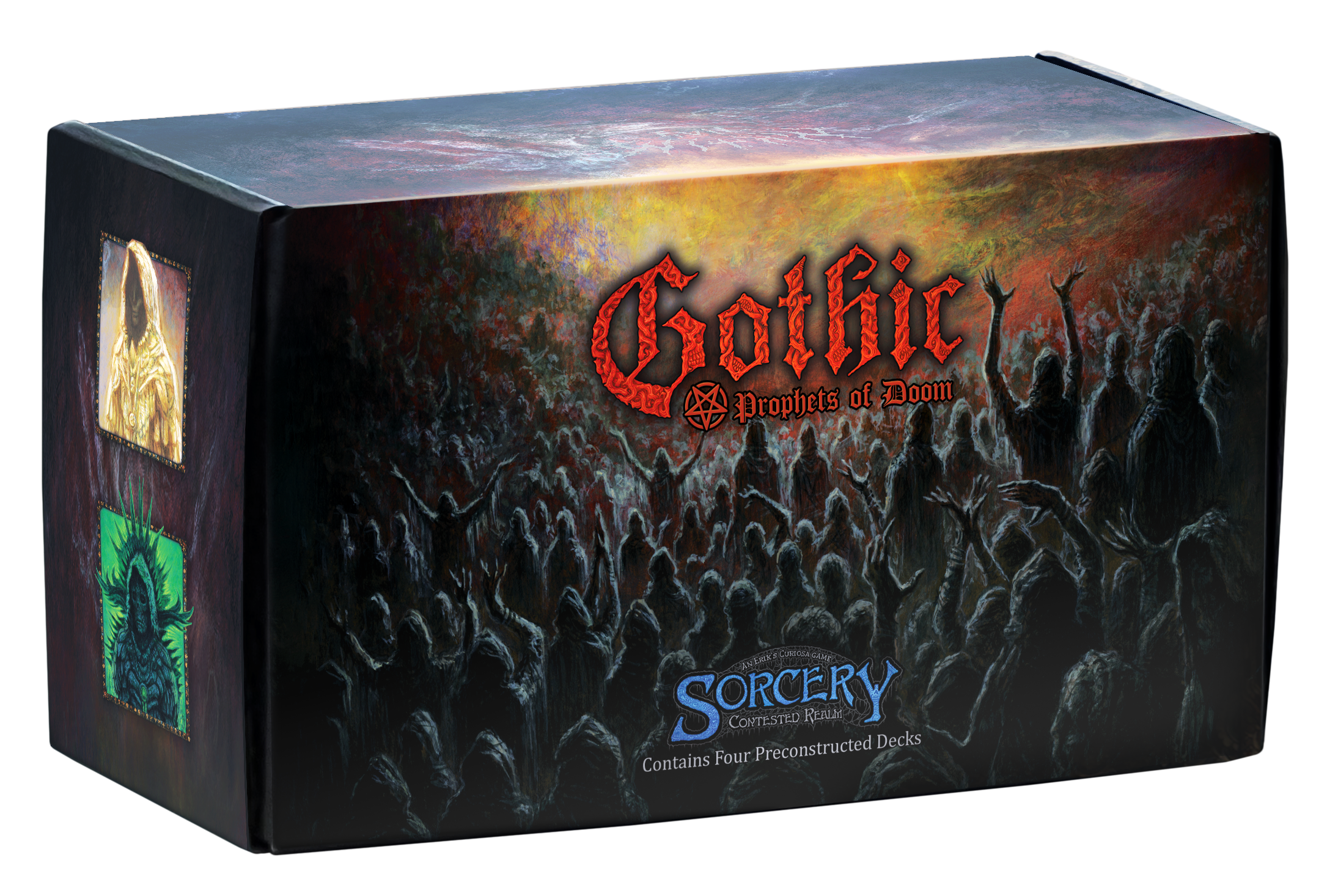 Gothic Sorcery box with dark and eerie design