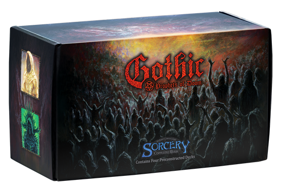 Gothic Sorcery box with dark and eerie design