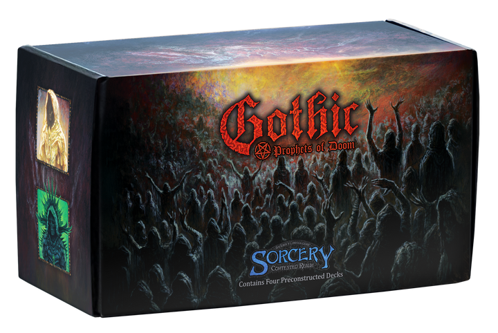 Gothic Sorcery box with dark and eerie design