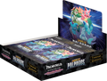Card game booster pack with 'Dawn of Palpago' branding on a white background