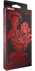 Konami Yu-Gi-Oh! The Card Game Legendary Syn Link card pack in its original retail packaging, featuring red anime character artwork on a black background.